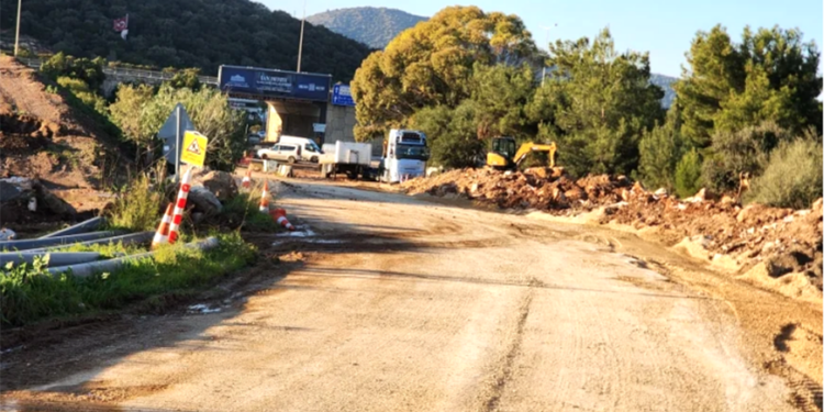 Torba–Kızılağaç Yolu Su Hattı Çalışmaları Nedeniyle Trafiğe Kapatıldı