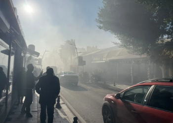 Bodrum şehir merkezinde yangın paniği