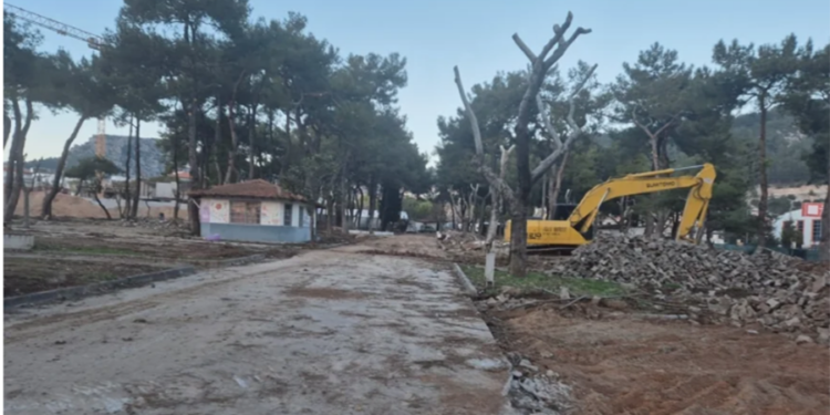 Muğla’da belediyenin park projesine tepkiler yağıyor