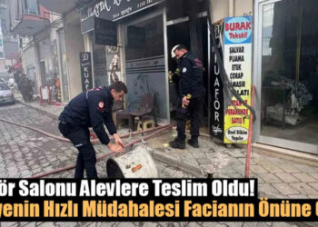 Kuaför Salonu Alevlere Teslim Oldu