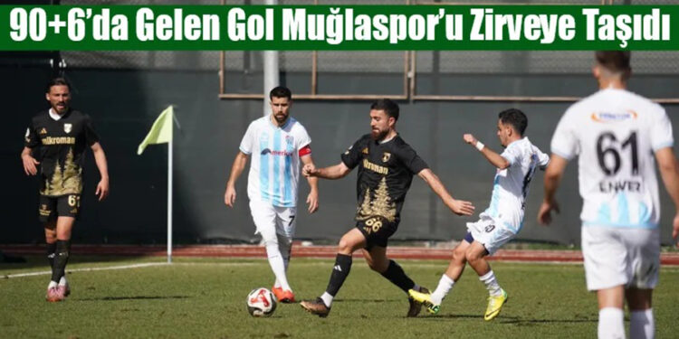 90+6’da Gelen Gol Muğlaspor’u Zirveye Taşıdı