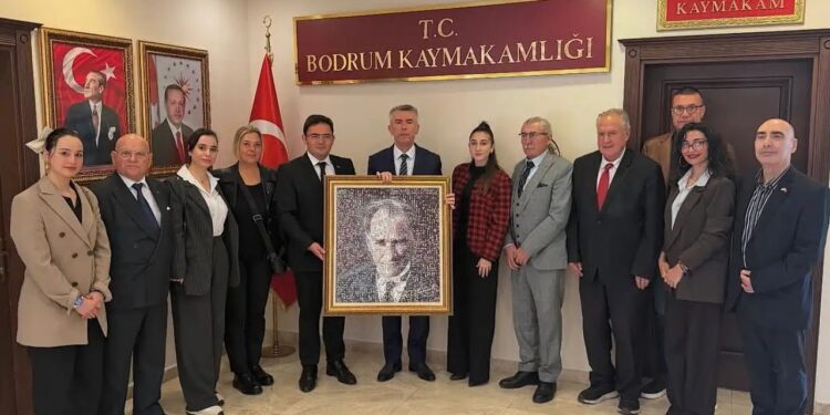 Bodrum’da ADD yeni yönetimi Kaymakam Sırmalı’yı ziyaret etti