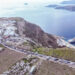 Santorini adasının Limanı Kapandı
