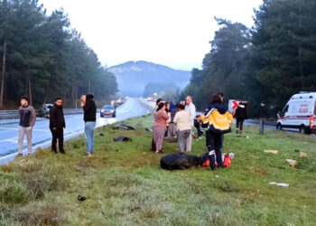 Yatağan yolunda kaza 1 ölü 1 yaralı