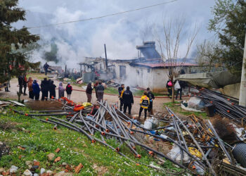 Menteşe’de Müstakil Evde Yangın