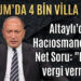 Bodrum’da 4 bin villa vaadi!