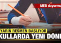 Okullarda Yeni Dönem Başlıyor