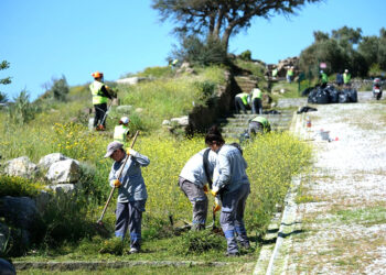 Antik Halikarnassos Surlarında Turizm Haftası Hazırlığı