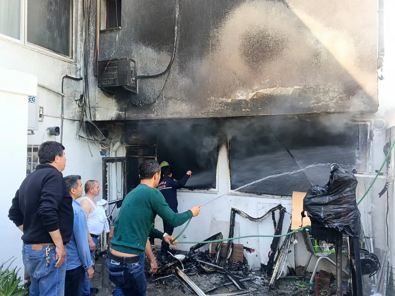 Ortakent’te korkutan yangın: Bir can telef oldu