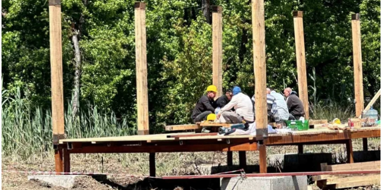 Osmanağa Koyu halka açık olacak dediler betonlaşmayı başlattılar