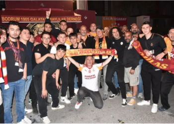 Bodrum’da Galatasaray’ın şampiyonluk coşkusu böyle yaşandı