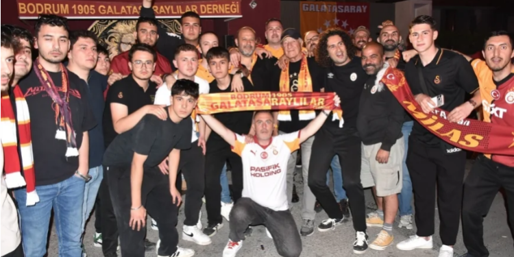 Bodrum’da Galatasaray’ın şampiyonluk coşkusu böyle yaşandı