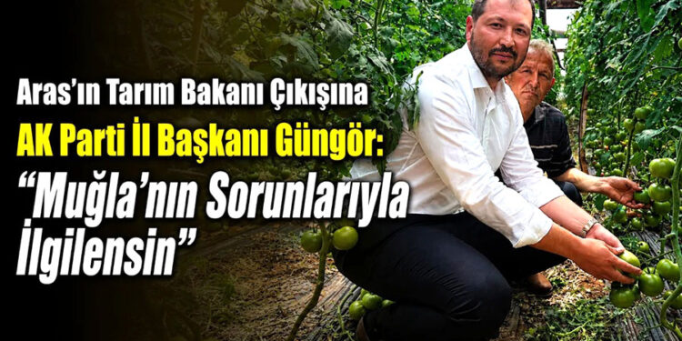 Aras’ın Tarım Bakanı Çıkışına AK Parti İl Başkanı Güngör “Muğla’nın Sorunlarıyla İlgilensin”