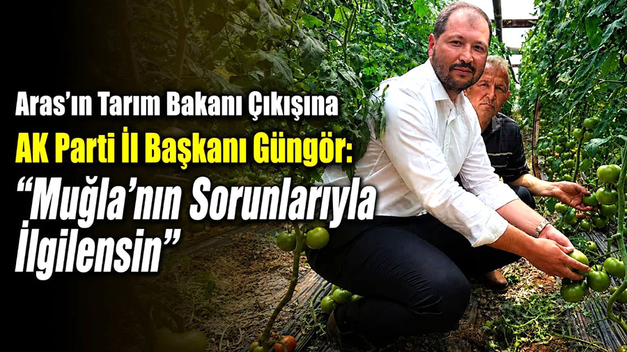 Aras’ın Tarım Bakanı Çıkışına AK Parti İl Başkanı Güngör “Muğla’nın Sorunlarıyla İlgilensin”