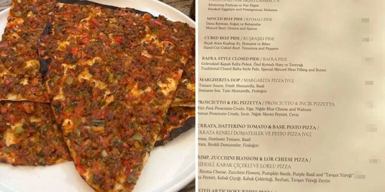 Fethiye’de 1.450 TL’lik Lahmacun Pahalıya Patladı