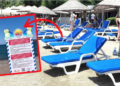 Plajda skandal uygulama… Denize girmek serbest, kuma oturmak yasak.Yakında Bodrum plajlarında .. Nasıl olsa yok yok..!