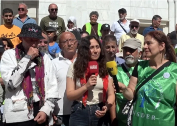 İkizköy Akbelenli Esra Işık adliye önünde isyan etti