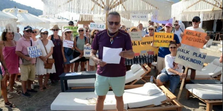 “Kıyılar halkındır halkın kalacak” eylemleri Gümüşlük’ten başladı