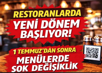 1 Temmuz’da Restoranlarda Yeni Dönem Başlıyor, Dijital Menüler Öne Çıkıyor
