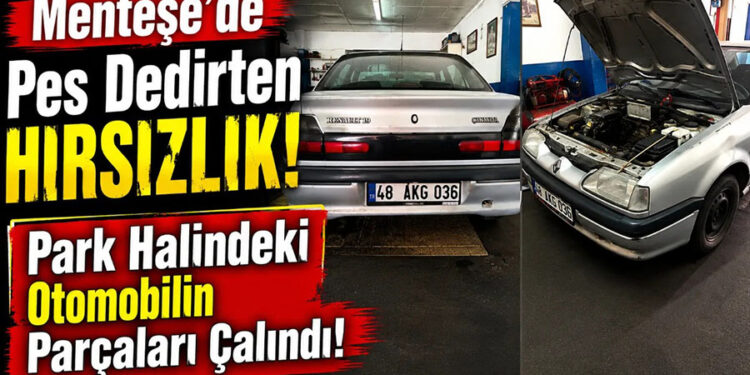 Park Halindeki Otomobilin Parçaları Çalındı!