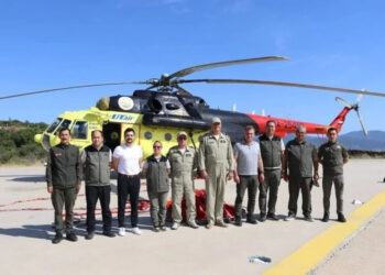 Yatağan’daki Yangın Söndürme Helikopteri Göreve Hazır