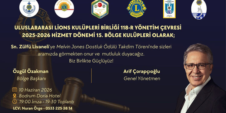 MELVIN JONES ÖDÜLÜ ZÜLFÜ LİVANELİ’YE TAKDİM EDİLECEK