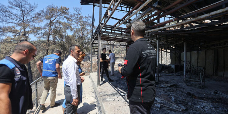 Büyükşehir’den Yangın Bölgesinde Kapsamlı Hasar Tespiti