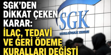 SGK geri ödeme kuralları değişti