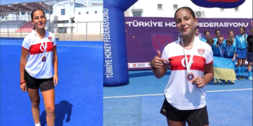 Muğlalı Hokey Milli oyuncu, Avrupa üçüncüsü oldu