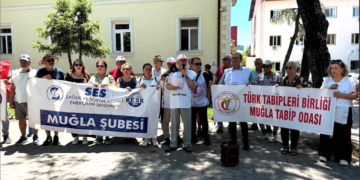Muğla’da sağlık çalışanlarından sözleşme fesihlerine tepki