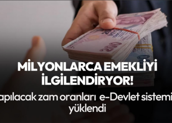 Emekli maaş zammı e-Devlet’e yüklendi! İşte yeni kök aylıklar