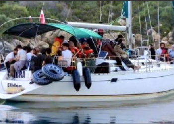 Yelkenli tekne ile İtalya’ya umut yolculuğu Bodrum açıklarında sona erdi