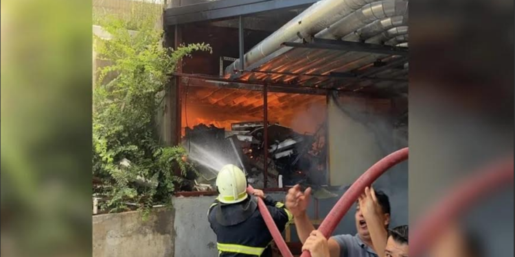 Hastanenin kazan ve jeneratör dairesinde yangın çıktı