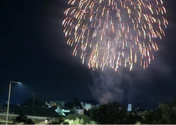 Bu gece ormanlık alan yakınında havai fişek gösterisi isyan ettirdi, valiliğin yasak kararı vardı