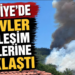 Fethiye’de orman yangını yerleşim yerlerine yaklaşıyor