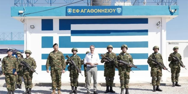 Yunanistan Başbakanı Mitsotakis Bodrum’un karşısındaki Eşşek adasından konuştu