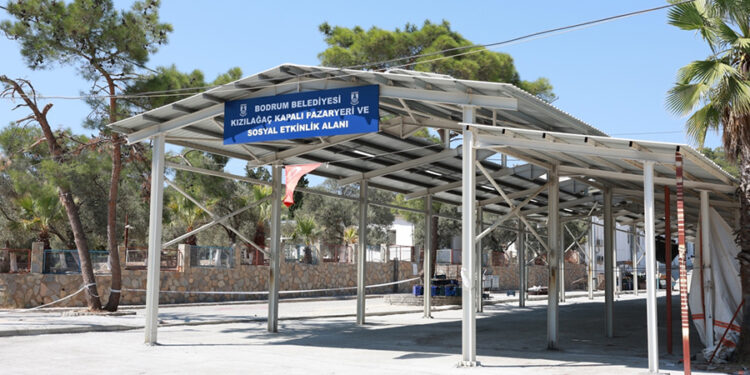 Kızılağaç Kapalı Pazar Yeri ve Sosyal Etkinlik Alanı’nda 2. Etap Tamamlandı