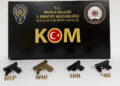 Bodrum’da Denetimde 4 Ruhsatsız Tabanca Ele Geçirildi