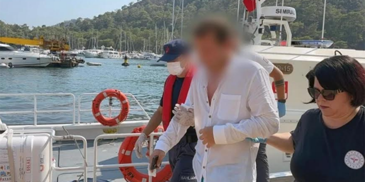 MARMARİS AÇIKLARINDA KORKU DOLU ANLAR!