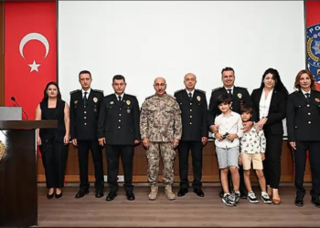 Muğla emniyetinde rütbe terfi töreni gerçekleştirildi