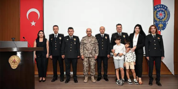 Muğla emniyetinde rütbe terfi töreni gerçekleştirildi