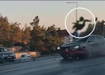 Bodrum’da Feci Kaza: Motosiklet Sürücüsü Metrelerce Havalanarak Yola Savruldu