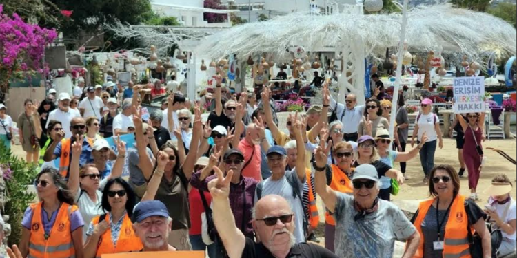 TÜRKİYE AYAĞA KALKTI, BODRUMLULARIN KIYI İŞGALLERİ TEPKİSİNİ GÖREN DUYAN OLMADI