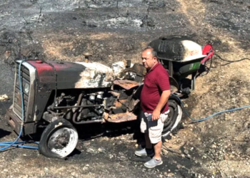 ALEVLERİN ARASINDAN CANINI ZOR KURTARDI