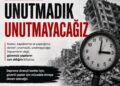 17 AĞUSTOS DEPREMİ’NİN 27. YILINDA BODRUM’DA “UNUTMADIK, UNUTMAYACAĞIZ” ÇAĞRISI