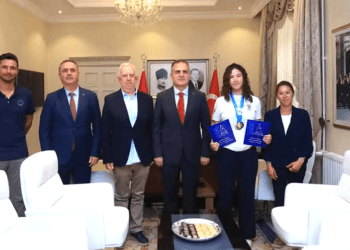 Dünya Şampiyonu Derin Bartan’dan Vali Akbıyık’a Ziyaret