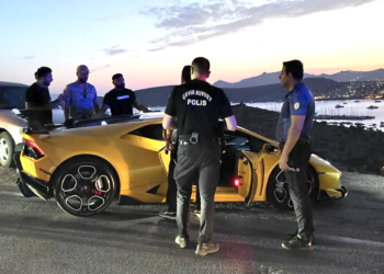 Lamborghini’yle Hava Atınca, 16 Bin Lira Ceza Yedi