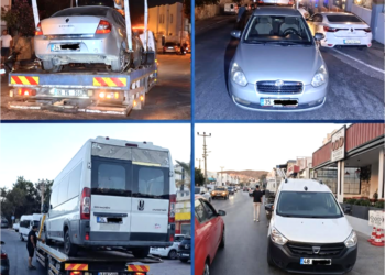 Bodrum Yollarında “Korsan” Avı! 86 Araç Trafikten Men Edildi!