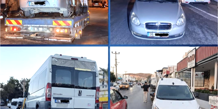 Bodrum Yollarında “Korsan” Avı! 86 Araç Trafikten Men Edildi!