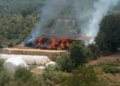 Muğla Menteşe’de ahır alevlere teslim oldu!